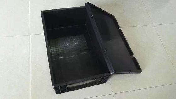 분할기와 안티 스태틱 전도성 있는 고청정실 ESD Bin 트레이는 커버와 정전기 방지 컨테이너 ESD 플라스틱 박스를 검게합니다
