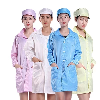 전자적 워크샵을 위한 ESD 실험실 재킷 반대 정전기 바지 폴리 에스트레르 섬유
