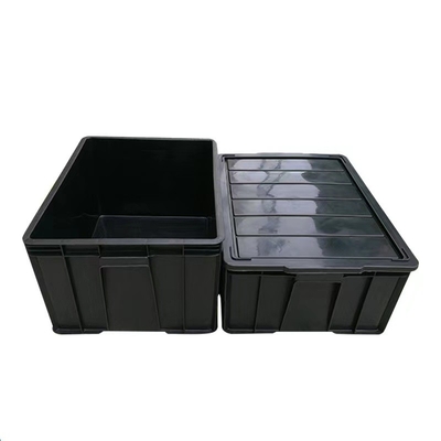 ESD OEM 반대 정전기 용기 플라스틱 맞춘 팔레트 유통 검정색