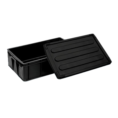 박스를 패키징하는 전자적 ESD 안전한 플라스틱 박스 SMT 랙 검은 PCB