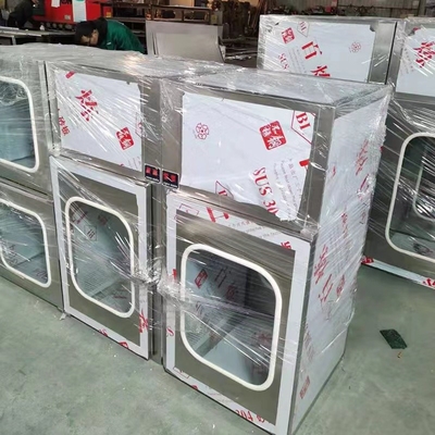220V 50Hz 60Hz 고청정실 패스 박스 GMP는 동적인 박스 층류를 통과합니다
